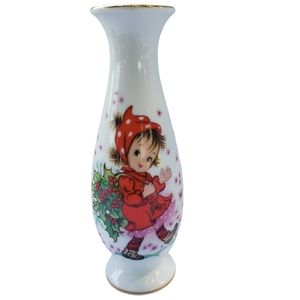 Lefton Retired 438P China Hand Painted Bud Vase Ch